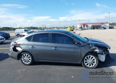 2018 Nissan Sentra Sv из США, поврежденный, VIN 3N1AB7APXJL615231